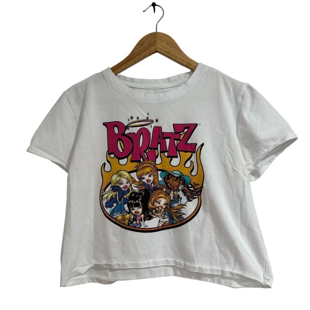 Bratz White Graphic Crop Top EUC